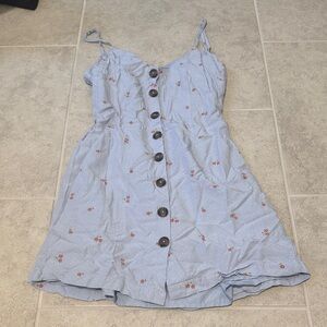 Forever 21 Light Blue Floral Dress